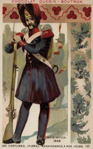 French National Guardsman, 1848 by French School