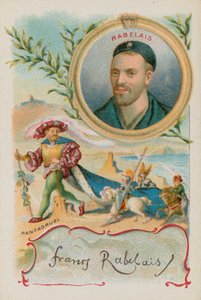 French Renaissance writer Rabelais with his character Gargantua by French School