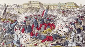 French Troops Encircled by the Prussian Army at the Battle of Sedan, 31st August 1870 by French School