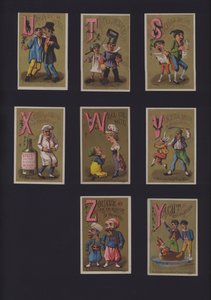 French comic alphabet by French School