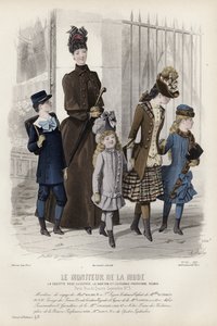 French fashion plate, late 19th century by French School
