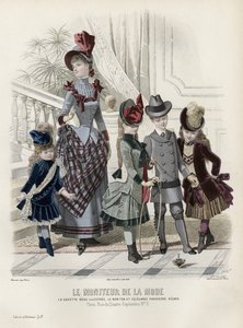 French fashion plate, late 19th century