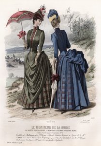 French fashion plate, late 19th century by French School
