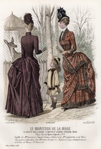 French fashion plate, late 19th century
