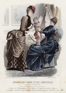 French fashion plate, late 19th century by French School