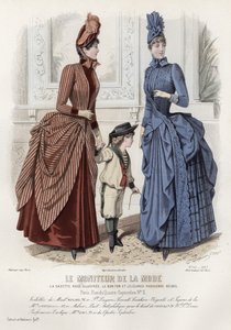 French fashion plate, late 19th century by French School