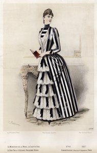 French fashion plate, late 19th century by French School