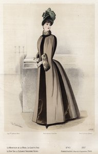 French fashion plate, late 19th century