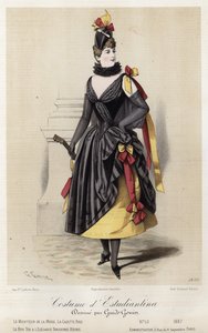 French fashion plate, late 19th century
