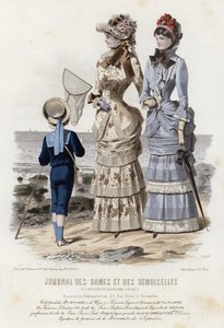 French fashion plate, late 19th century by French School