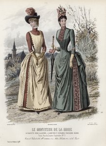 French fashion plate, late 19th century by French School