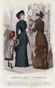 French fashion plate, late 19th century by French School