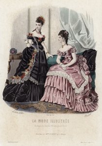 French fashion plate, late 19th century by French School