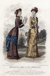 French fashion plate, late 19th century by French School