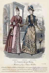 French fashion plate, late 19th century by French School