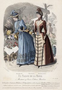 French fashion plate, late 19th century by French School