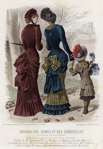 French fashion plate, late 19th century by French School