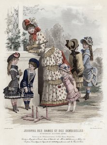 French fashion plate, late 19th century by French School