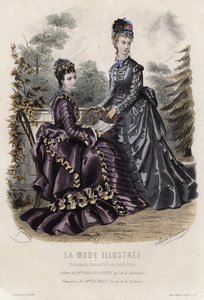 French Fashion Plate, Late 19th Century by French School
