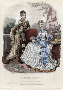 French Fashion Plate, Late 19th Century by French School
