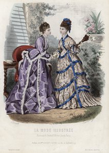 French Fashion Plate, Late 19th Century by French School