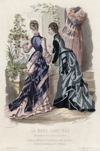 French Fashion Plate, Late 19th Century by French School