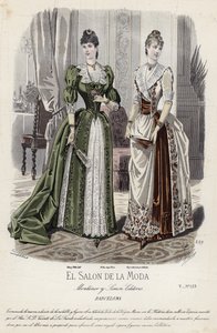 French Fashion Plate, Late 19th Century by French School