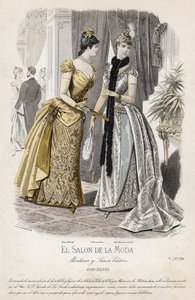 French Fashion Plate, Late 19th Century by French School
