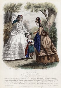 French Fashion Plate, Late 19th Century by French School