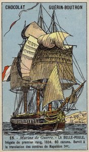 French frigate Belle Poule by French School