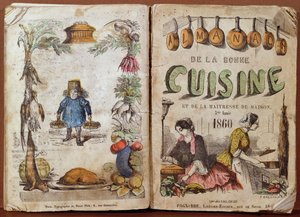 Front cover of the Almanach de la Bonne Cuisine et de la Maitresse de Maison, 1860