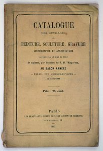 Front Cover of the Catalogue for the Salon des Refuses, 1863