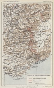 Southeast Linguistic Frontier by French School