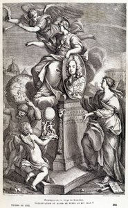 Frontispiece of the work of Bianchini on Venus - in Les terres du ciel by Camille Flammarion by French School