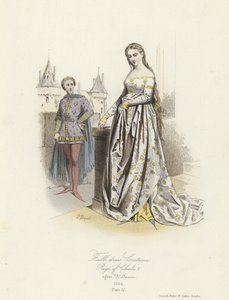 Full Dress Costume of the Reign of Charles V of France by French School