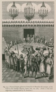 Funeral Supper, given by Grimod de la Reyniere the Younger, at his Hotel in the Champs Elysees, Paris, Feb. 1st, 1783 by French School