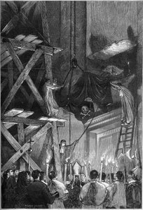 Funeral of Pope Pius IX: the burial of the body in St. Peter