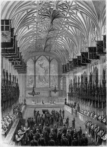 Funeral of Prince Albert (1819-1861), spouse of Queen Victoria of England, in St. George