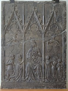 Funerary Stela of the Sacquespee Family from the St. Nicaise Cemetery in Arras by French School