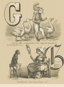 Grinchu (Mr.) commander of the Fouilly-les-Oies firefighters / Grandmother, did you see him? by French School