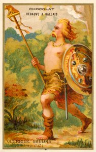 Gallic warrior, 390 BC by French School