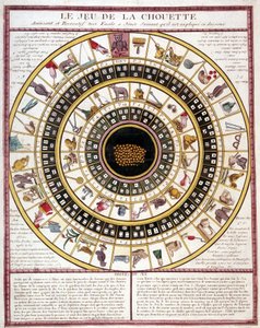 Game of the owl, image of Epinal from the 19th century by French School