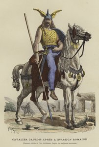 Gaulish cavalryman after the Roman invasion by French School