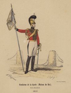 Gendarme of the Guard (House of the King), Standard Bearer by French School