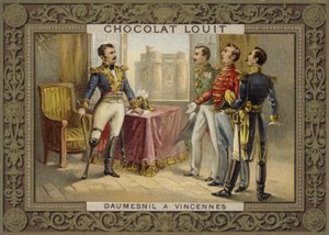 General Daumesnil refusing to surrender the Chateau de Vincennes, France, 1814