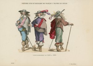 Gentlemen of 1615-1630 by French School
