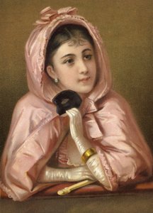 Girl Holding Mask