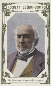 Statesman Gladstone by French School