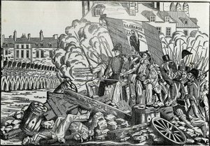 Glorious and memorable fights of July 1830 in the Paris City Hall district - Revolution of 1830