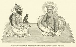 Govind Singh and Baba Nanak, Founders of the Sikh Religion by French School